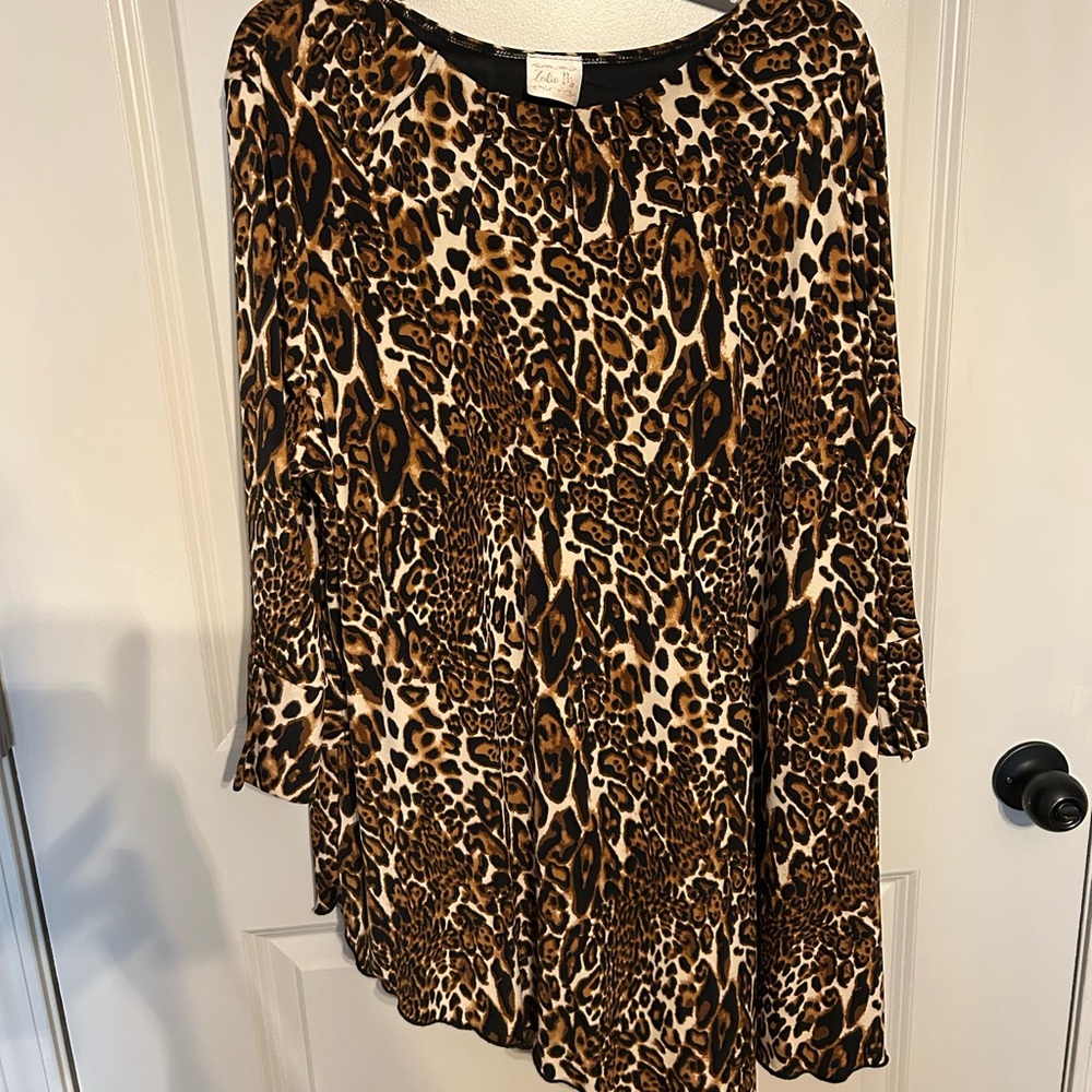 Zadie B’s Leopard Print Top.  Size 3X